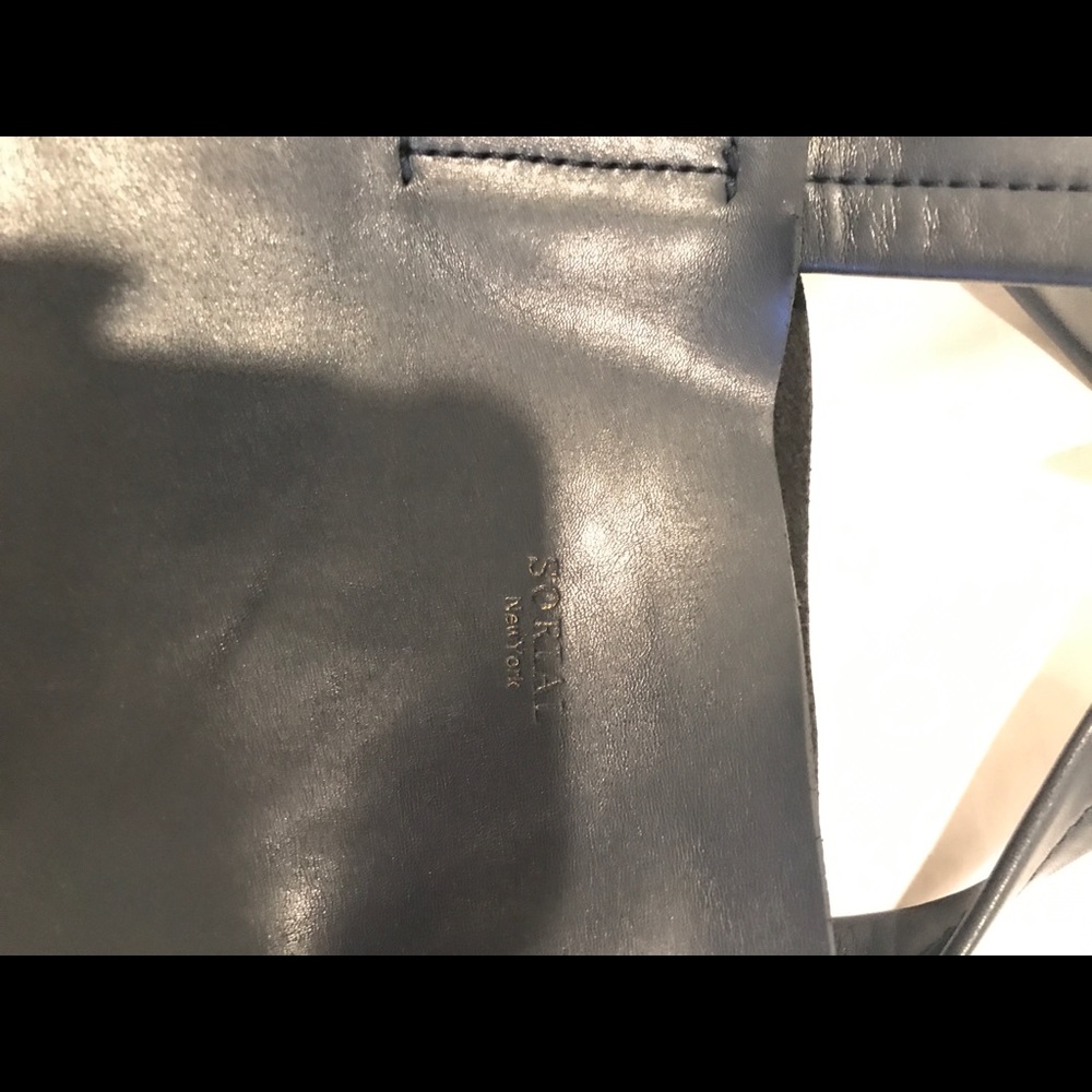 Gray and dark gray purse